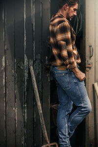 SALVAGE STOCK Douglas Check Shirt Brown