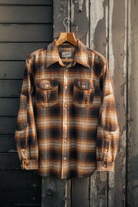 SALVAGE STOCK Douglas Check Shirt Brown