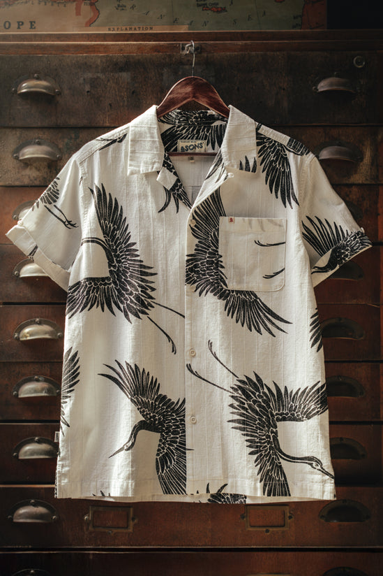 Flight Print Shirt Off White