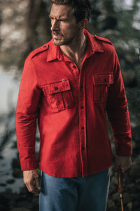 SALVAGE STOCK Gabriel Shirt Red