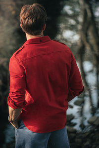 SALVAGE STOCK Gabriel Shirt Red