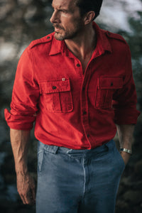 SALVAGE STOCK Gabriel Shirt Red