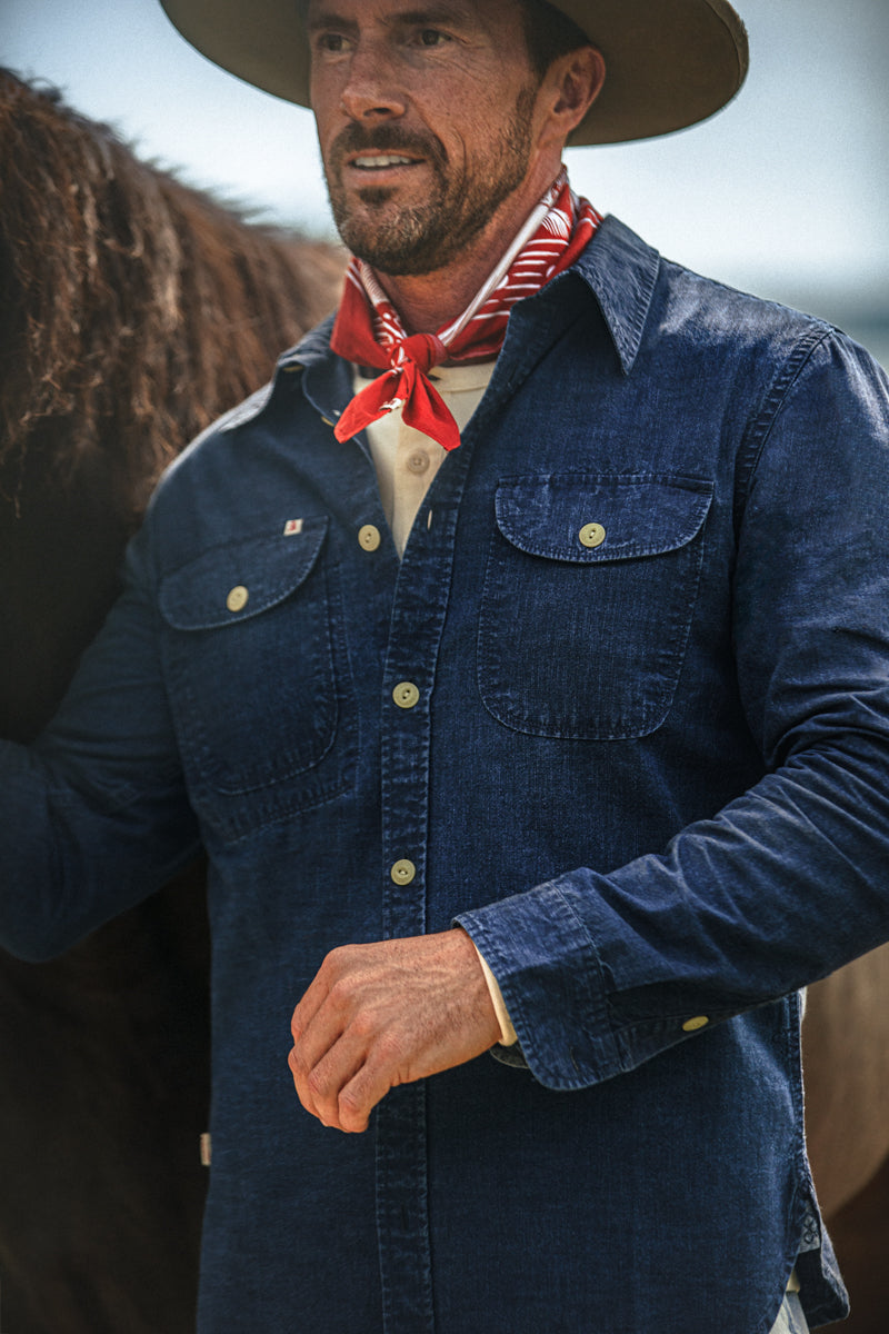 Handley Shirt Indigo | Men's Denim Shirt | &SONS