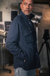 SALVAGE STOCK Irving Photography Shirt Navy