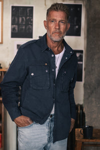 SALVAGE STOCK Irving Photography Shirt Navy