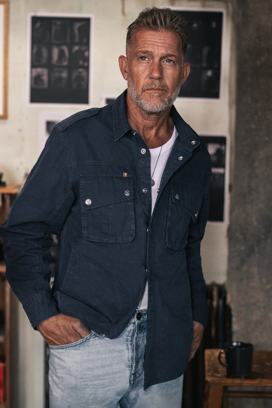 SALVAGE STOCK Irving Photography Shirt Navy
