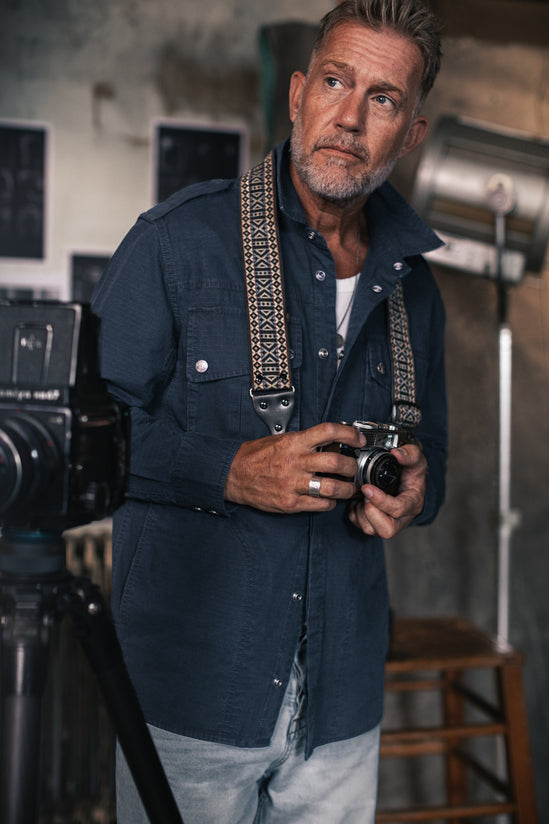 SALVAGE STOCK Irving Photography Shirt Navy