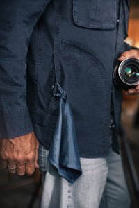 SALVAGE STOCK Irving Photography Shirt Navy