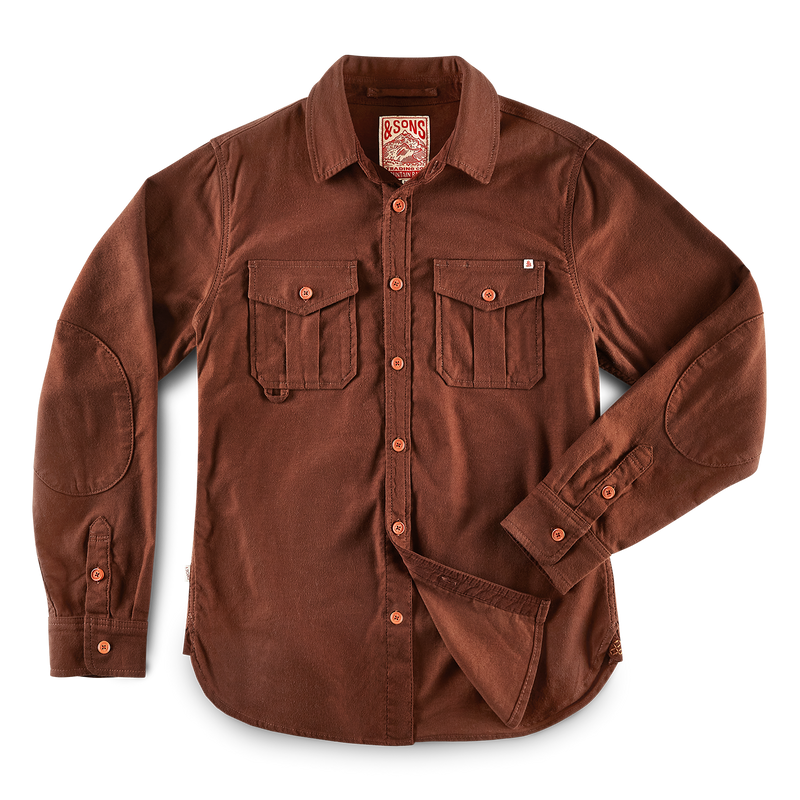 SONS Lichen Moleskin Shirt Brown