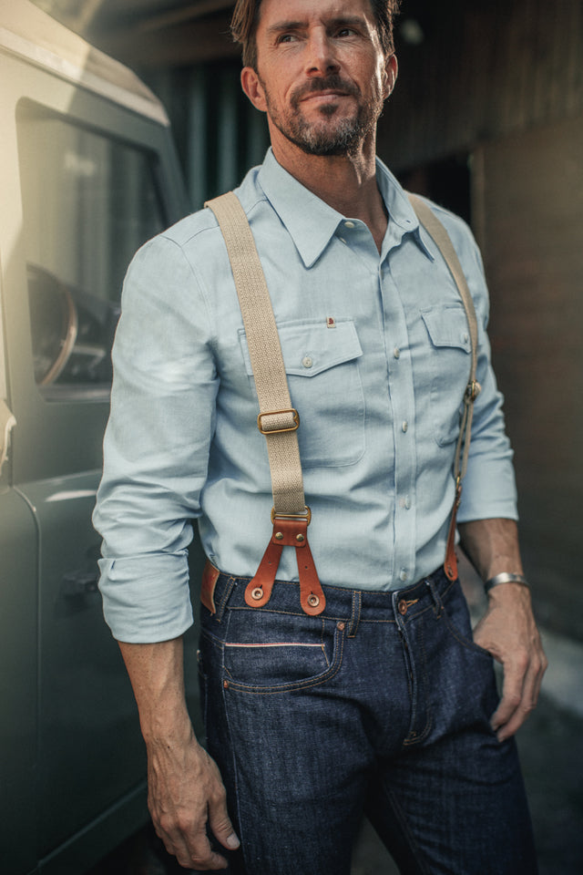 SALVAGE STOCK Mitchell Classic Blue Shirt