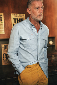 SALVAGE STOCK Mitchell Classic Blue Shirt