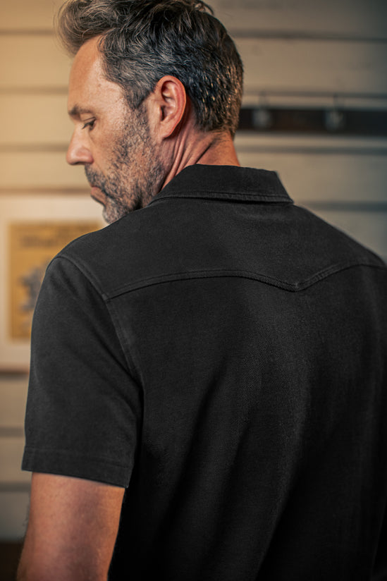 Kennedy Pique Polo Black