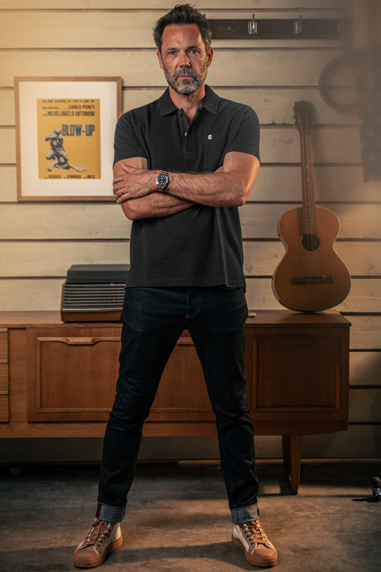 Kennedy Pique Polo Black