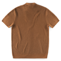 SALVAGE STOCK &SONS Rialto Knitted Polo Tan