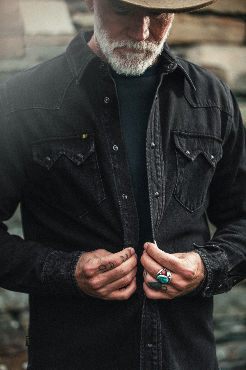 Saw Tooth Shirt Black