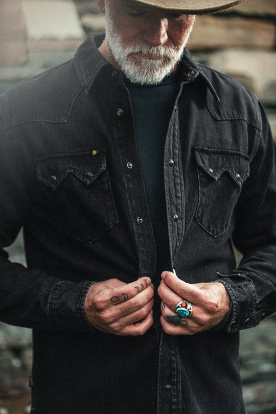 Saw Tooth Shirt Black