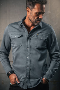 SALVAGE STOCK Sunday Shirt Storm Blue