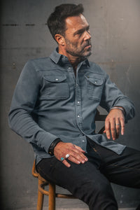 SALVAGE STOCK Sunday Shirt Storm Blue