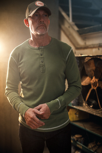 Elder Henley Long Sleeve 3 Pack – Raw/Indigo/Green