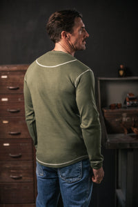 The New Elder Henley Shirt Army Green