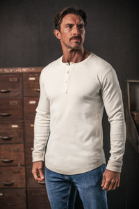 Elder Henley Long Sleeve 3 Pack – Raw/Indigo/Green