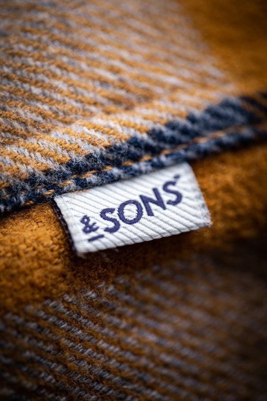 &SONS Big Yukon Flannel Check Shirt Tan