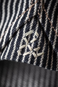 Brady Hickory Stripe Shirt Indigo