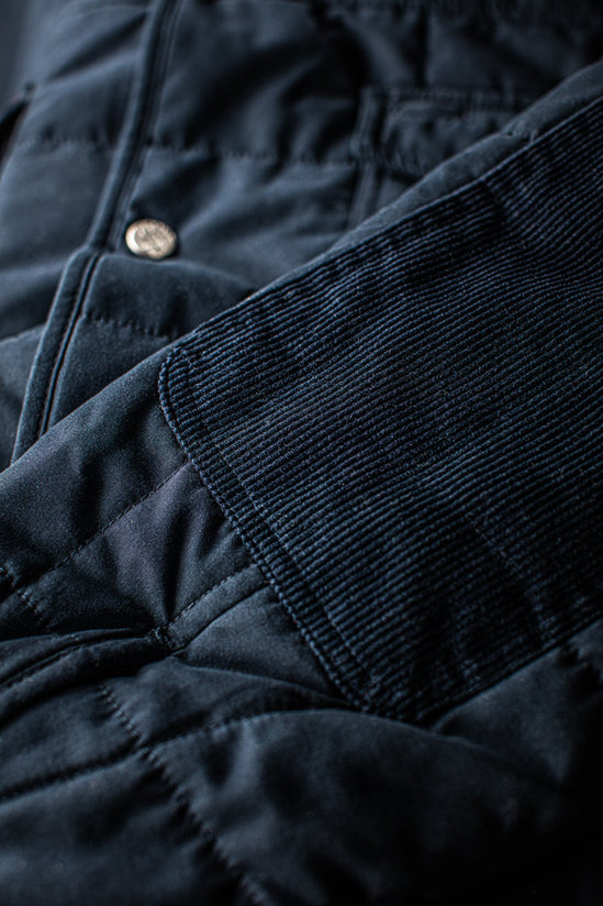 SALVAGE STOCK Denver Quilted Shirt Navy