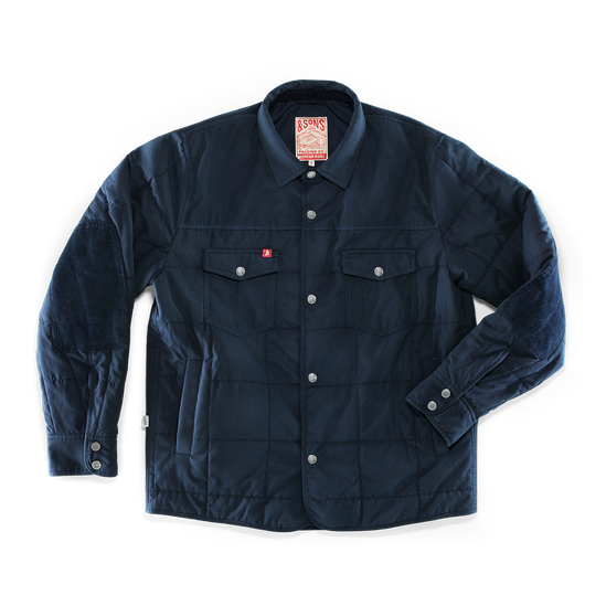Denver Quilted Shirt Navy