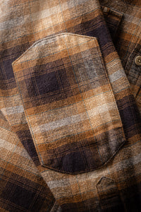 SALVAGE STOCK Douglas Check Shirt Brown