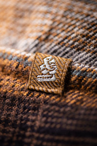 SALVAGE STOCK Douglas Check Shirt Brown