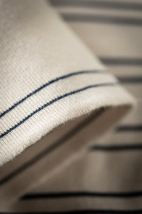 &SONS Clipper Striped Henley Shirt Raw/Navy