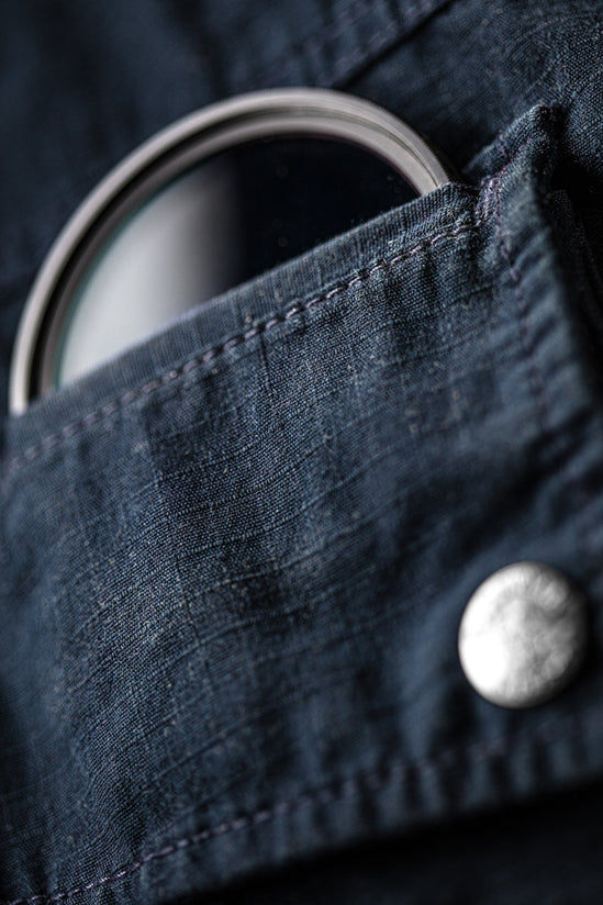 SALVAGE STOCK Irving Photography Shirt Navy