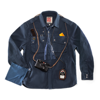 SALVAGE STOCK Irving Photography Shirt Navy