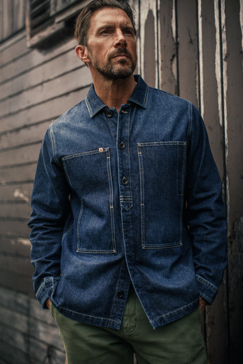 SALVAGE STOCK Painter Shirt Indigo