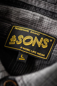 &SONS Slate Shirt Ombre Check