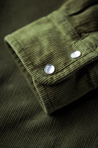 &SONS Sunday Shirt Corduroy Army Green