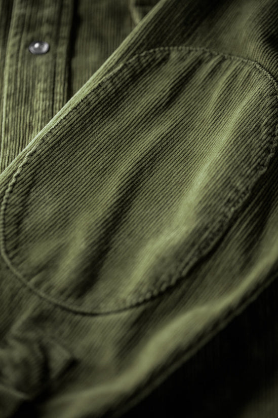 &SONS Sunday Shirt Corduroy Army Green