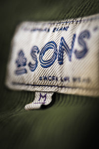 &SONS Sunday Shirt Corduroy Army Green