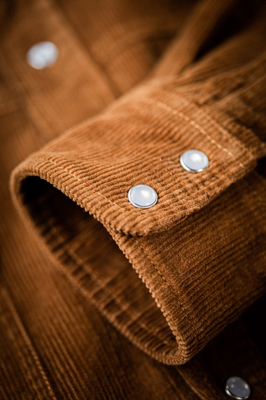 SALVAGE STOCK &SONS Sunday Shirt Corduroy Tan