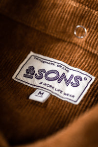 SALVAGE STOCK &SONS Sunday Shirt Corduroy Tan