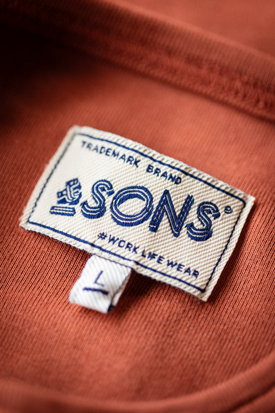 &SONS The New Elder Henley Shirt Auburn