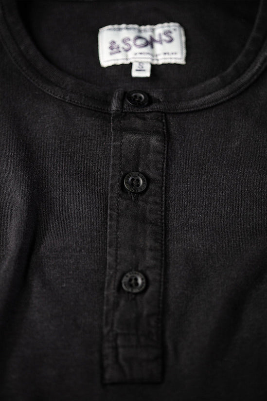 The New Elder Henley Shirt Black