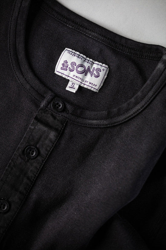 The New Elder Henley Shirt Black
