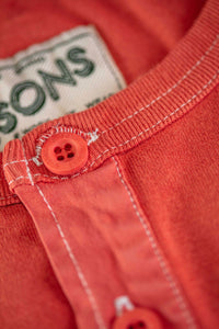 SALVAGE STOCK The New Elder Henley Shirt Red