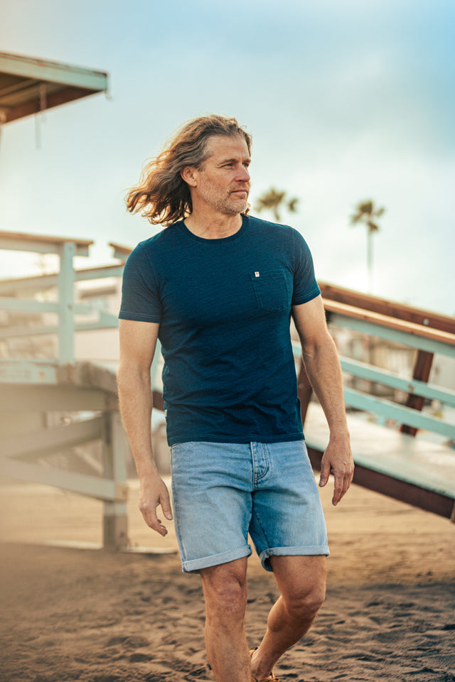 SALVAGE STOCK Laguna Denim Shorts Blue