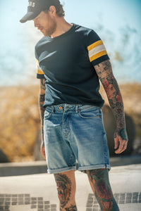 SALVAGE STOCK Laguna Denim Shorts Blue