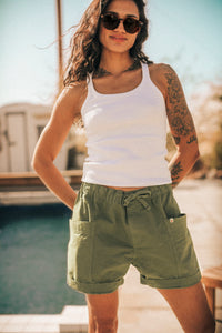 SALVAGE STOCK Arch Rock Shorts Green
