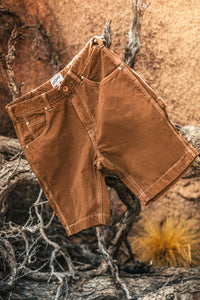 SALVAGE STOCK Lord Canvas Shorts Brown