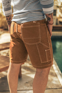 SALVAGE STOCK Lord Canvas Shorts Brown